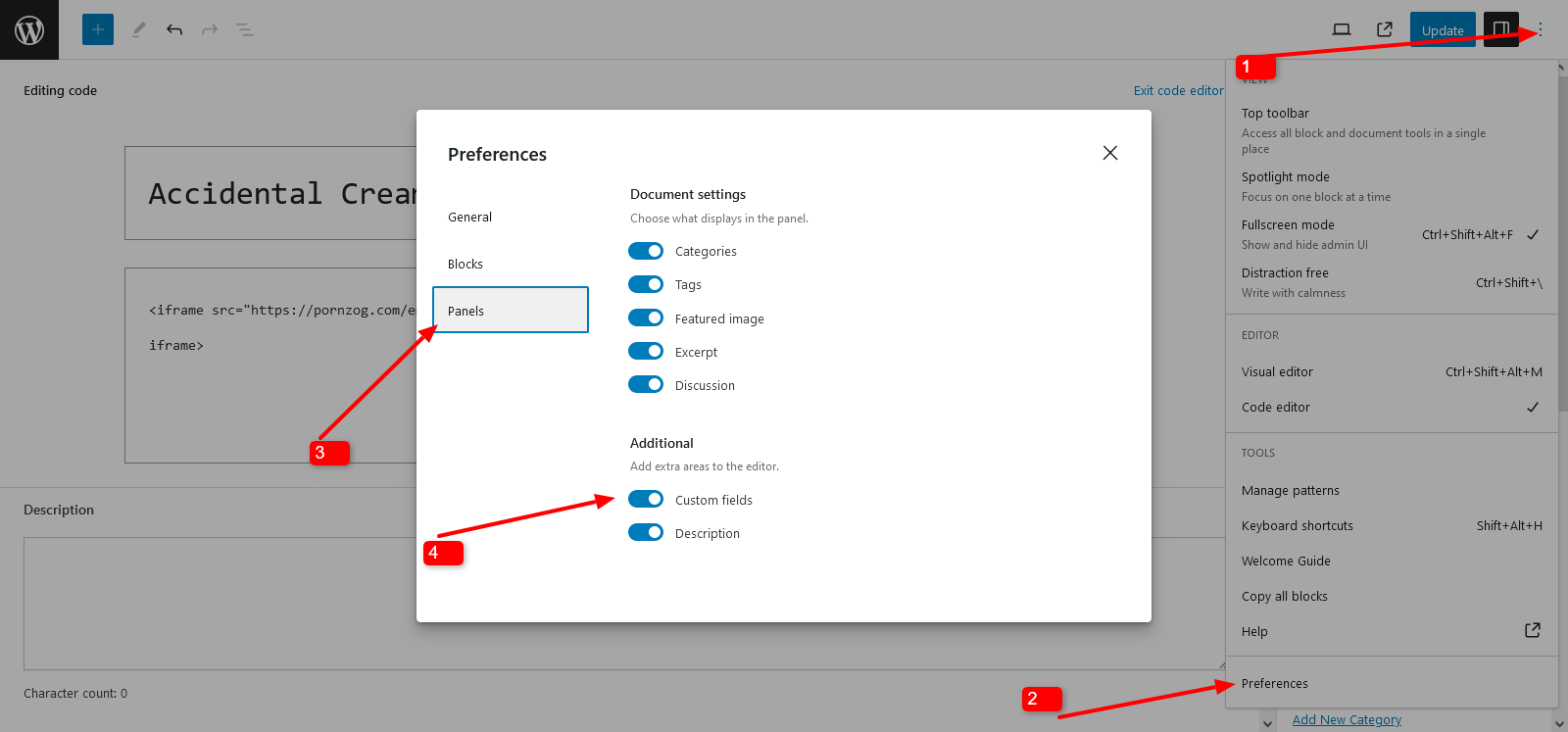 Enable custom Fields