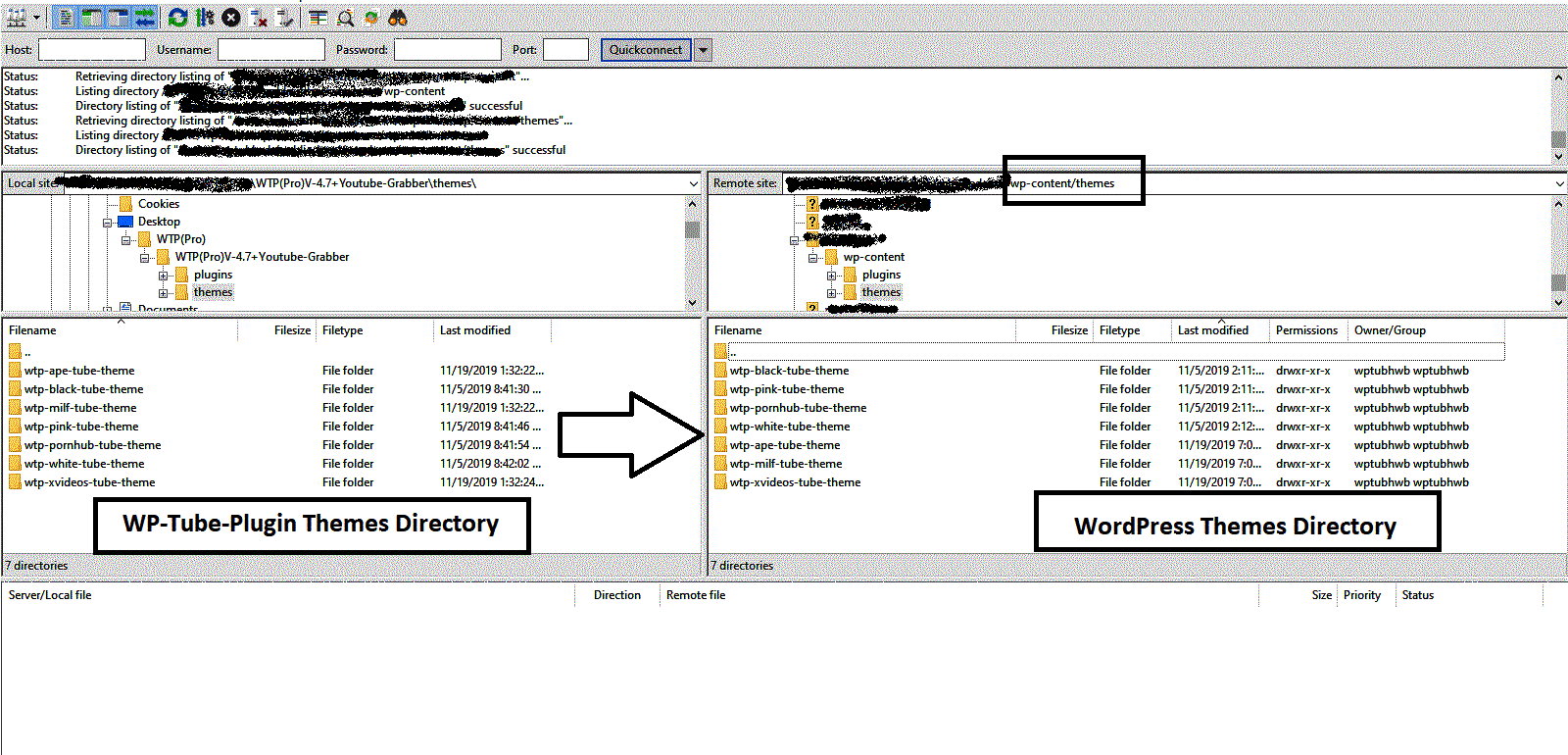wp-tube-plugin Upload Themes From FTP