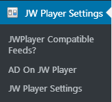 jwplayer menu