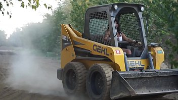 Sexy Indian Girl Driving Bobcat   Maya