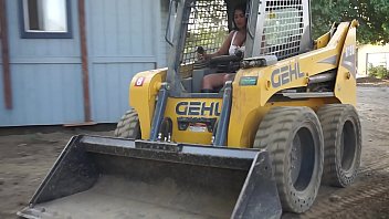 Sexy Indian Girl Driving Bobcat   Maya